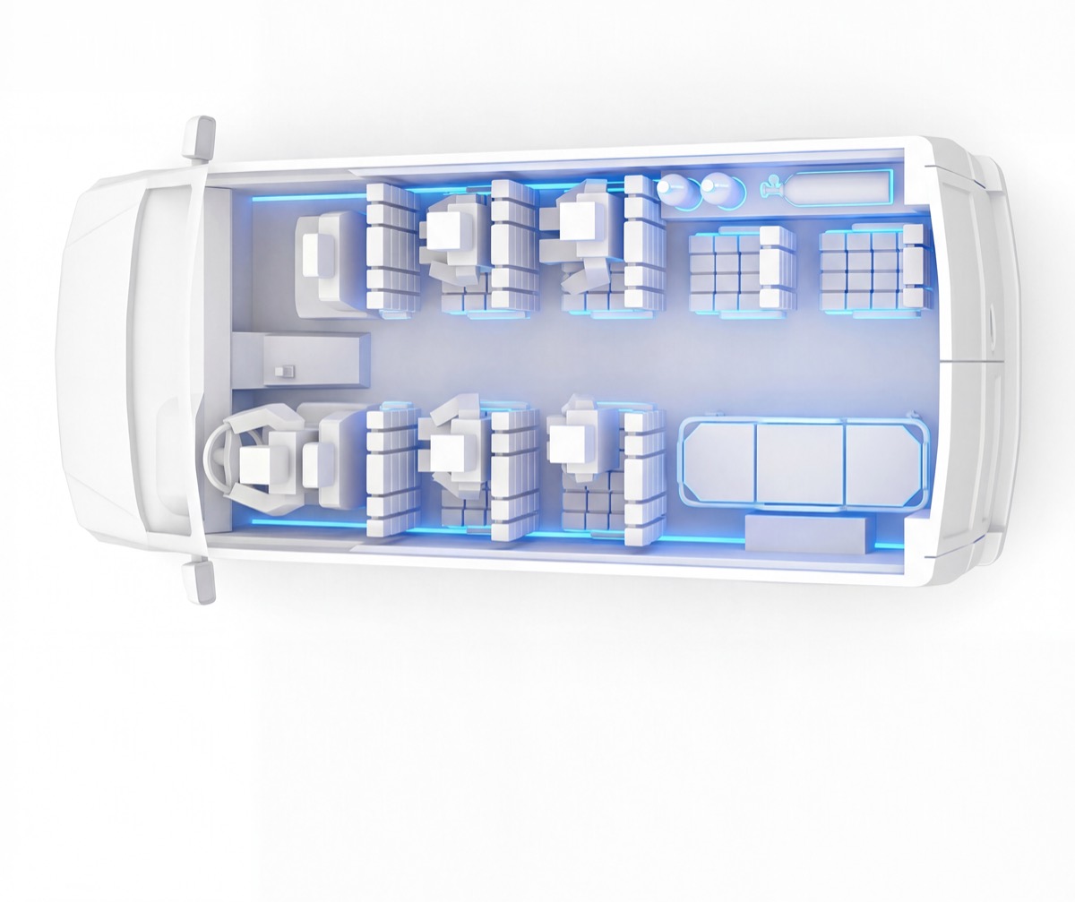 DriveBoss training interface used inside a fleet van